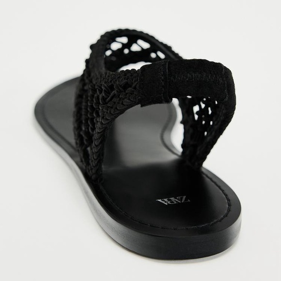 ZARA LOW HEEL SANDALS - Picture 5 of 8